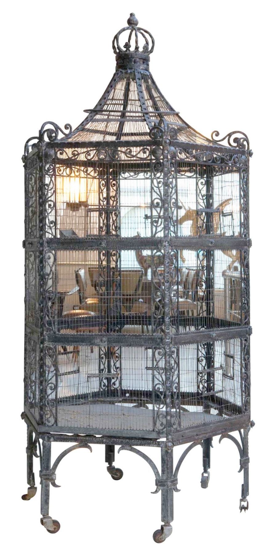 Art Nouveau Bird Cage, France, c. 1900 — photo 1 of 7