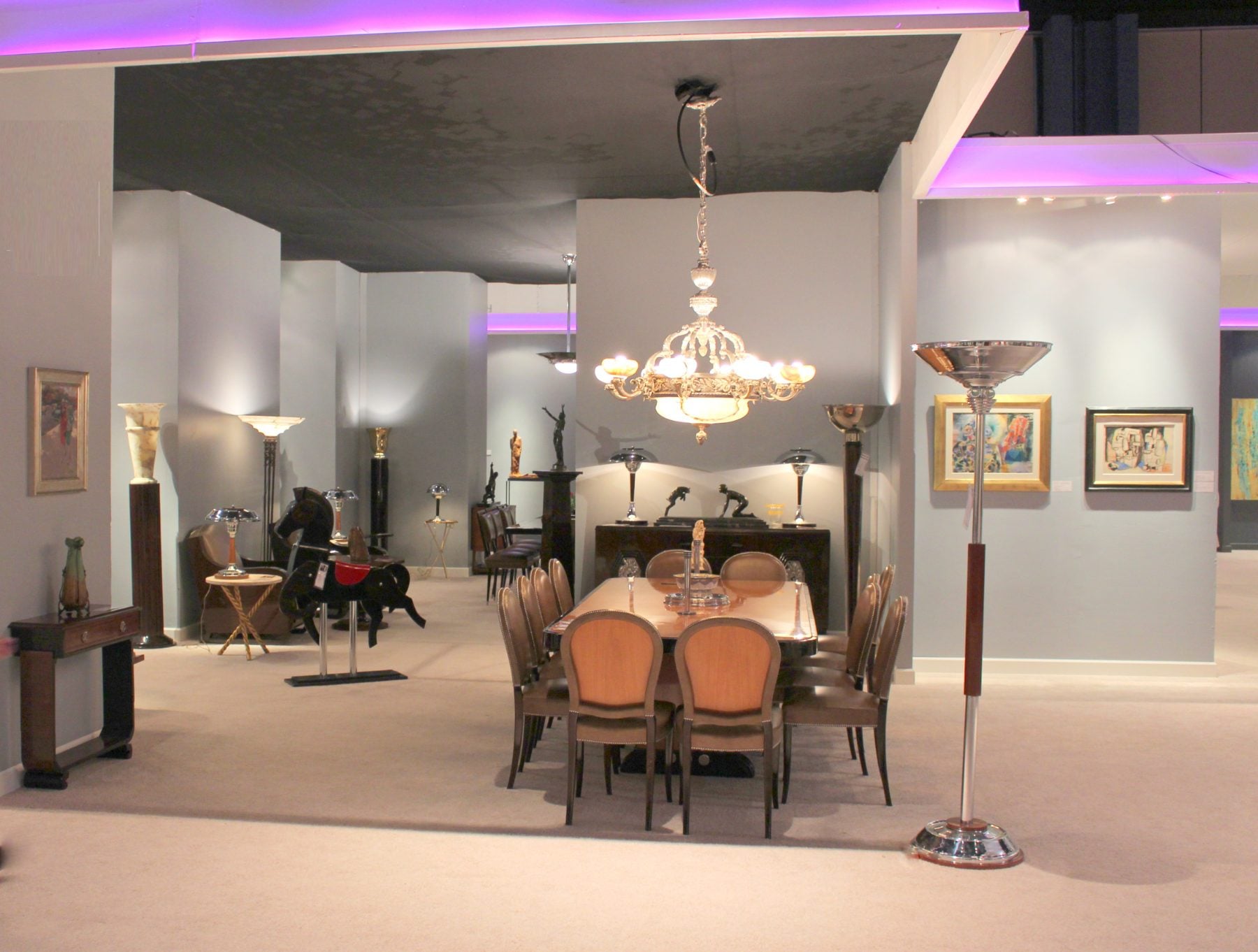 Dining Table Art Deco, 1930 France 10/12 People — photo 4 of 7