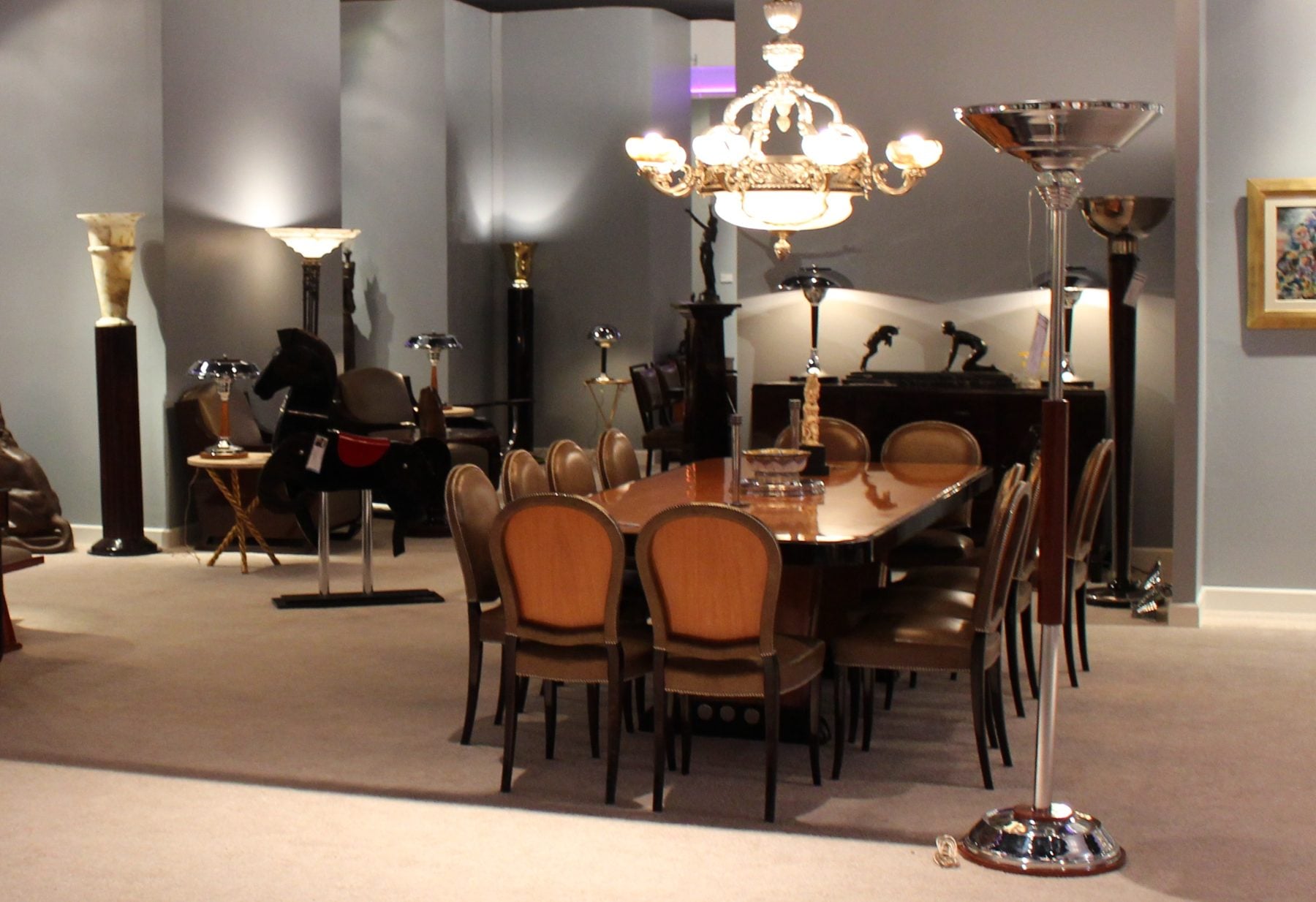 Dining Table Art Deco, 1930 France 10/12 People — photo 6 of 7