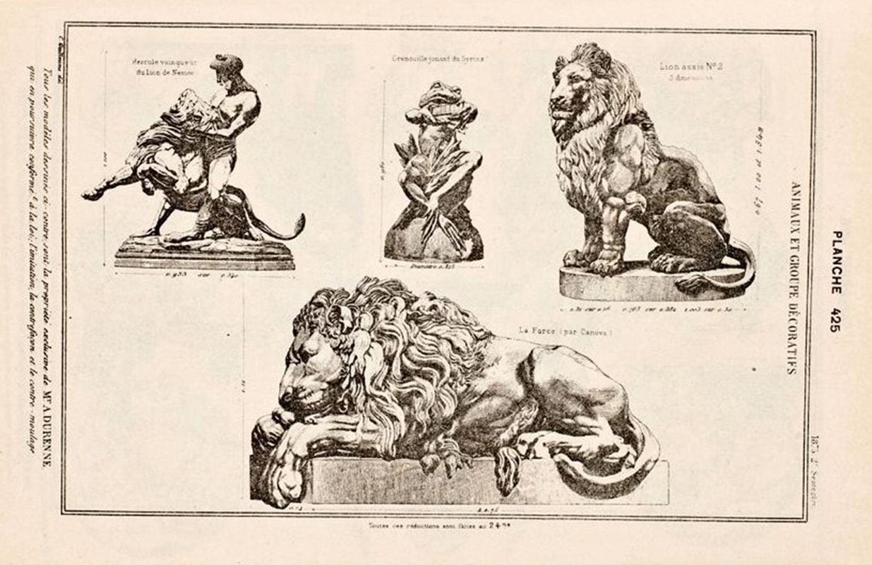 Antoine Durenne Cast-Iron Lion — photo 6 of 8